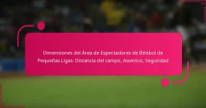 Dimensiones del Área de Espectadores de Béisbol de Pequeñas Ligas: Distancia del campo, Asientos, Seguridad